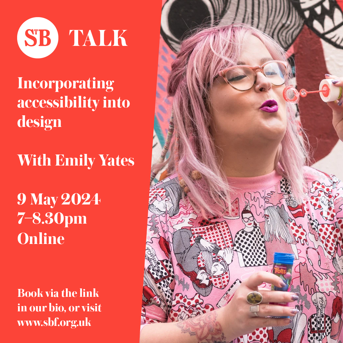 On 9 May, join Emily Yates (@mima_group’s Head of Accessibility and Inclusive Design) where she will talk about how to bring further inclusivity into the world of design. Find out more: sbf.org.uk/whats-on/view/…