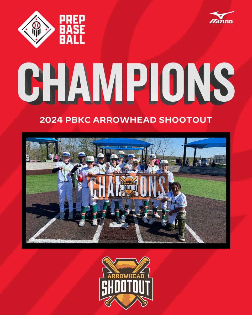 🏆CHAMPIONS🏆 Congratulations to the 2024 PBKC Arrowhead Shootout 11U D1 Champions, Old School Ducks - Mitchell!!! #PrepBaseballKC #BeSeen