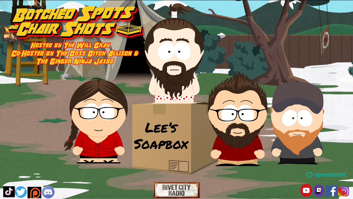 Botched Spots + Chair Shots (@botspotchrshots) on Twitter photo 🚨We are live!
🙏Come hang out
😡What has you pissed off for greatness?
📝News + Rumors
🤼♂️Match of the Week
🤣Plus <a href="/Its_Just_Walker/">Lee Walker</a> says he has a rant
👇Come hang out
🔗 twitch.tv/rivetcityradio 🚨We are live!
🙏Come hang out
😡What has you pissed off for greatness?
📝News + Rumors
🤼♂️Match of the Week
🤣Plus <a href="/Its_Just_Walker/">Lee Walker</a> says he has a rant
👇Come hang out
🔗 twitch.tv/rivetcityradio