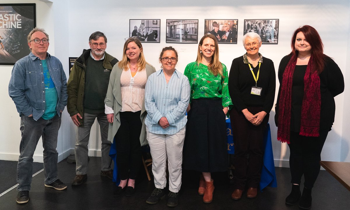 DanT_Coast's tweet image. Sun, 21 Apr 2024.
Our ‘Plastic Warriors’ event went nicely @tynesidecinema. With thanks to all involved! Group photo (by Cain; LtoR showing speakers+): Stephen (artist), myself, Heather (@WildIntrigue, assistant / facilitator), @HannahLloydH, Anneliese, @Clare3Freeman, Rebecca.