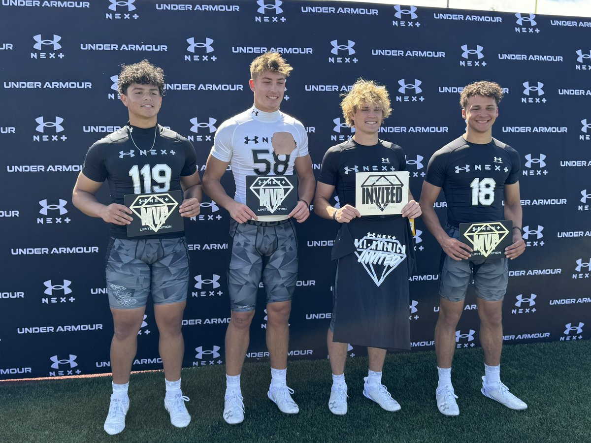 MVPs from third session at @UANextFootball Seattle: QB Dash Beierly, WR - Mark Bowman 2027, DB - Josiah Molden 2027. Invite to Future 50: WR Vance Spafford