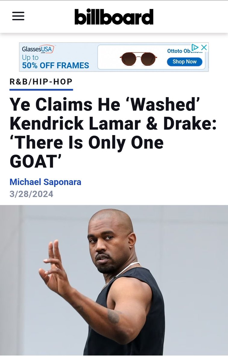 Ye really went from claiming he "washed" Kendrick on a song a couple of weeks ago to... "Dot, I got you!"  That is glazing, bipolar, attention seeking Kanye behavior at its finest.
