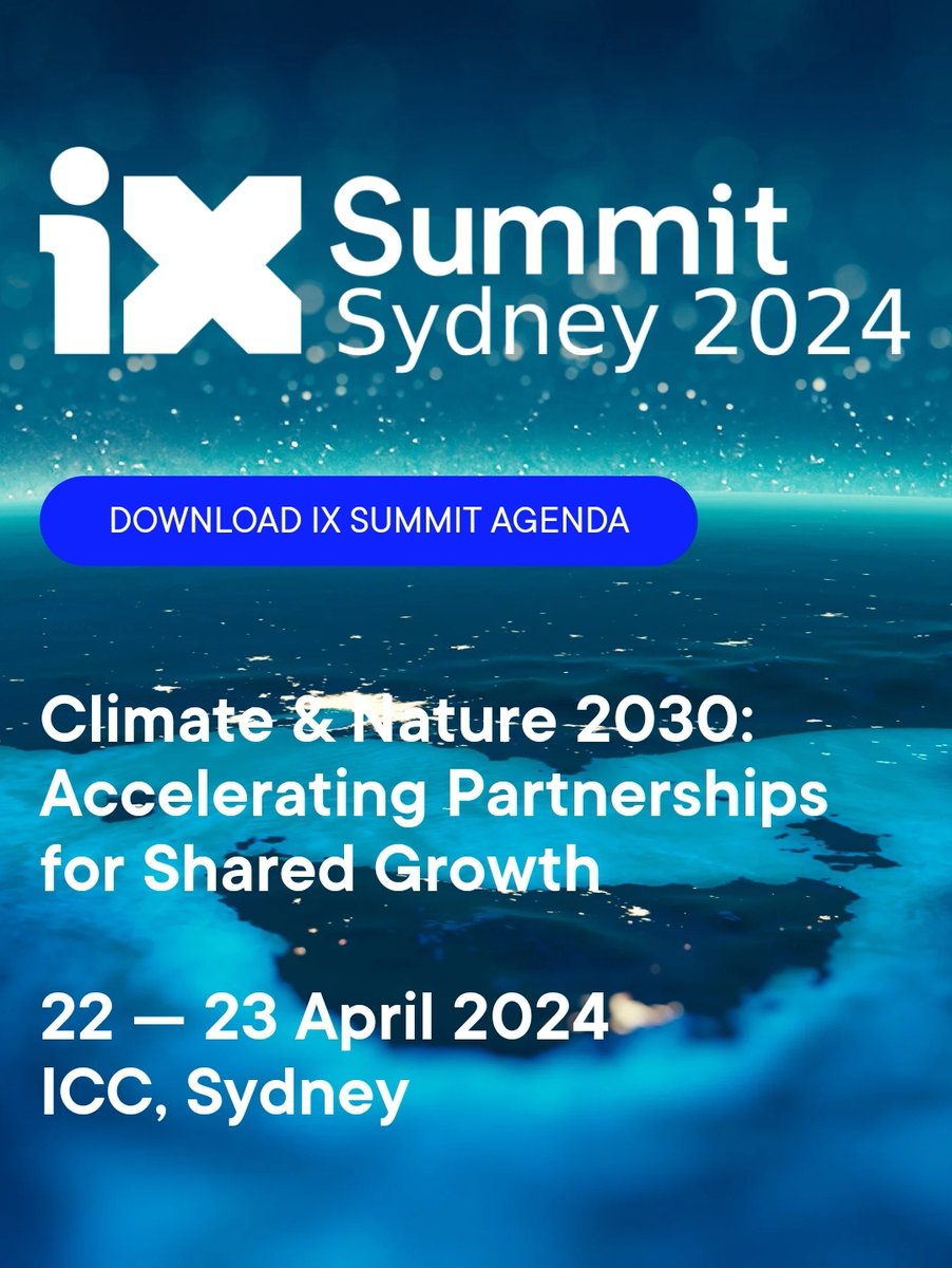 Attending #iXSydney2024 <a href="/impactxtech/">Impact X</a> over the next couple of days...  Accelerating Sustainability Together, Facilitating Multi-sector Collaboration for a Net-Zero, Nature Positive Future.  Come say hi.