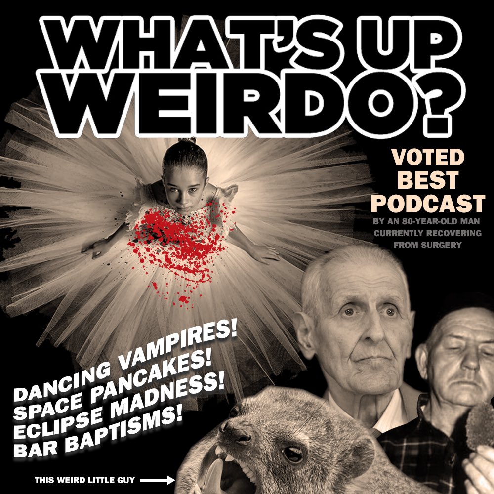 NEW What’s Up Weirdo Podcast! 👻 Spoiler-free reviews of new bloody horror comedy Abigail, & Sydney Sweeney’s Immaculate, Steven Spielberg developing new UFO movie? Jack Kevorkian, Joe Simonton, My personal descent into madness + more! 🎧 linktr.ee/whatsupweirdo