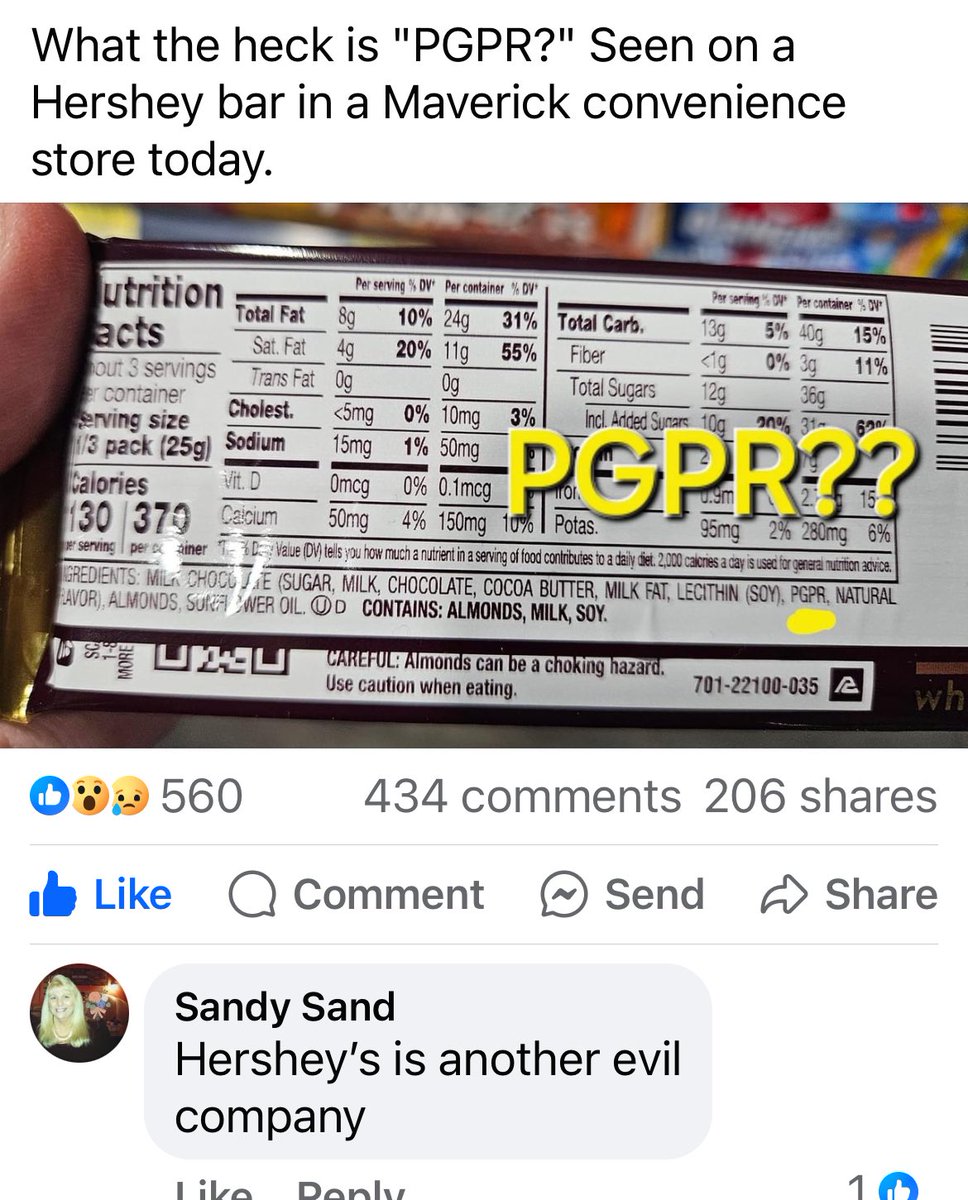 ⁦@Hersheys⁩ People are calling out evil. The poison being put in products...people notice.