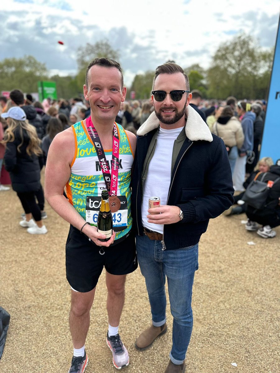 Today has been the most extraordinary and amazing day. Running the #LondonMarathon for @childrensociety a charity I love and I’ve the privilege to lead. Truly overwhelmed by the generosity and support of the people of London, and feeling quite proud of myself too!