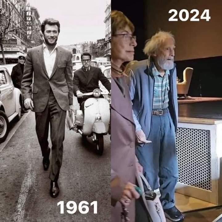 Hey gidi Clint Eastwood. Yılların ne kadar acımasız olduğunu gösteren iki fotoğraf. Sağlıklıyken, ayaktayken, doya doya yaşayın bu hayatı..Ne üzmeye değer ne üzülmeye.