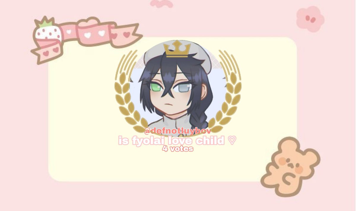 Ultimatefaan's tweet photo. @defnotluybov is fyolai love child♡ !!🎉🎉 congrats https://t.co/VpdaRB5zli