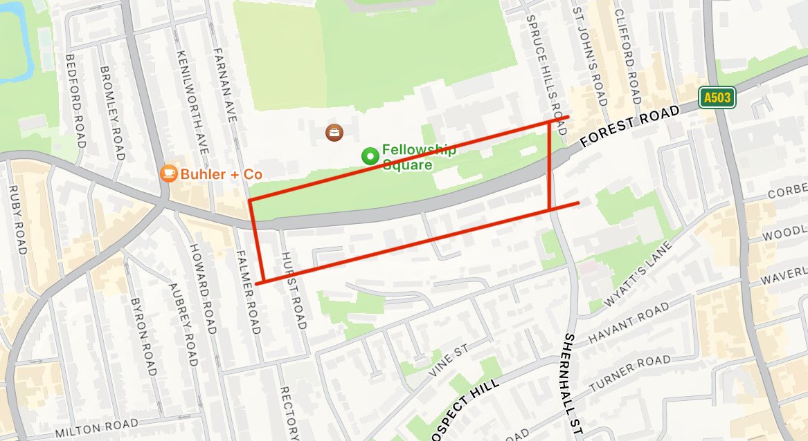 Due to a house fire, Forest Road #walthamstow is closed between the junction with Farnan Avenue and the junction with Shernall Street. Please avoid the area as we work with partners to resolve the incident. Thank you for your patience!
