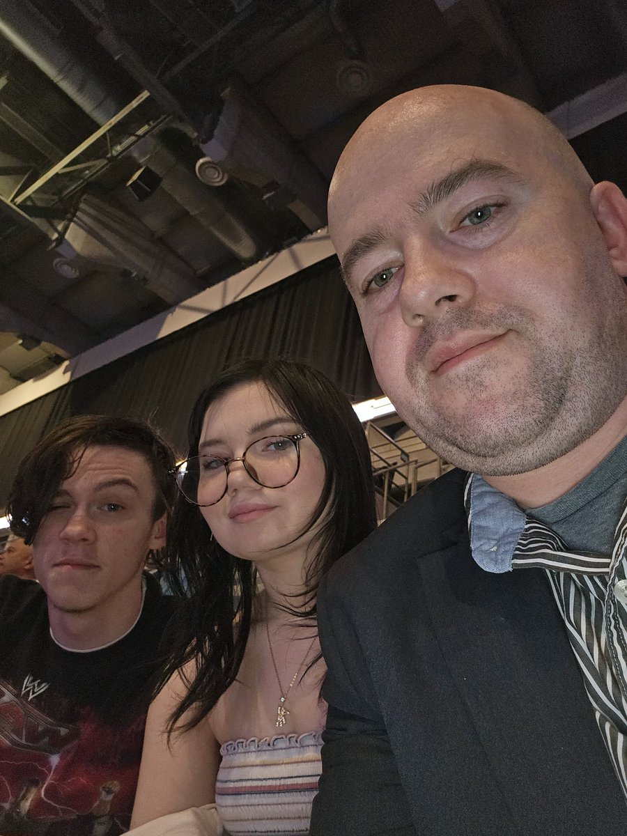 davidm8985's tweet photo. #WWEFortWayne with two of my teenagers ready for the show https://t.co/LKP46NSNm2