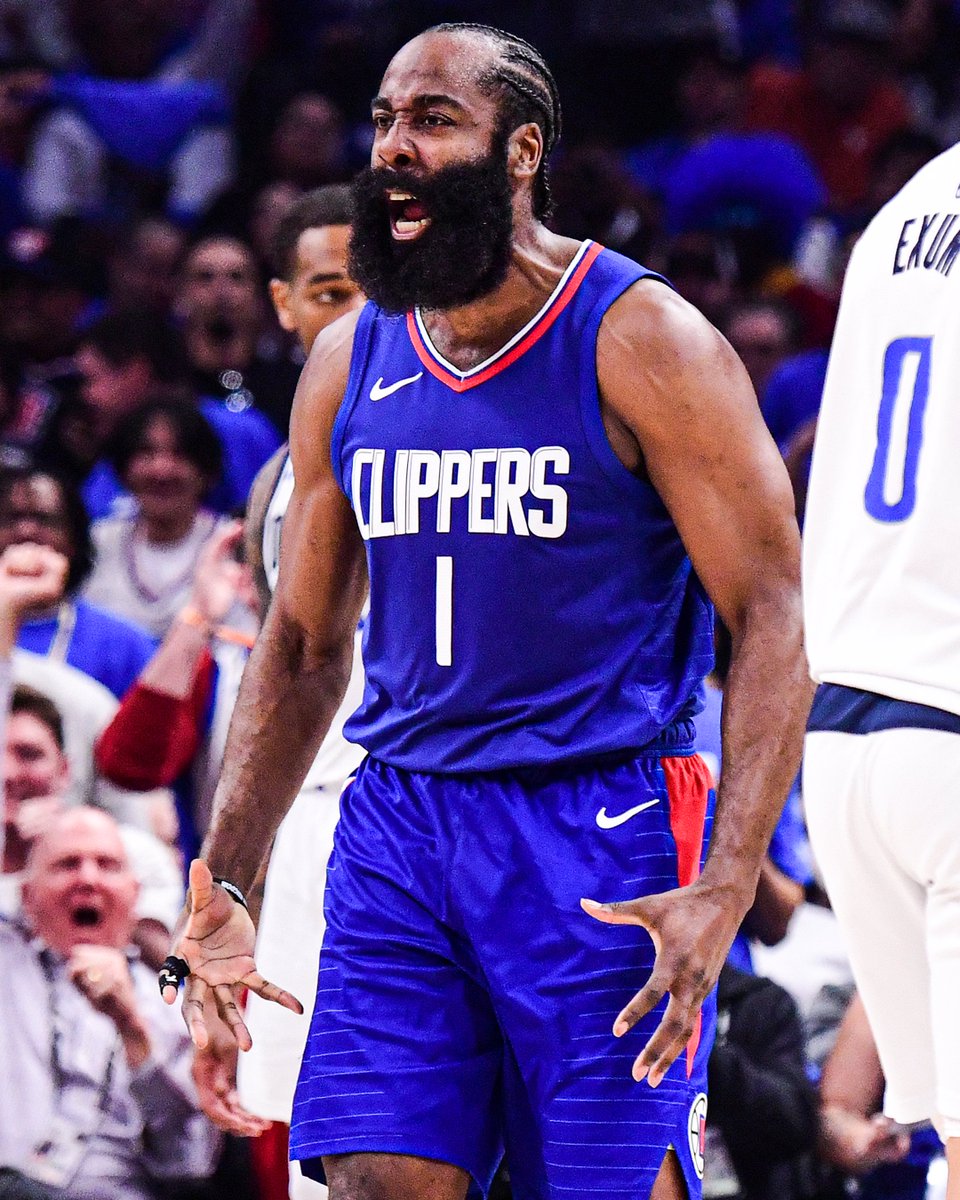 The Clippers take Game 1 vs. the Mavs even without Kawhi Leonard ‼️ James Harden led the team with 28 points.