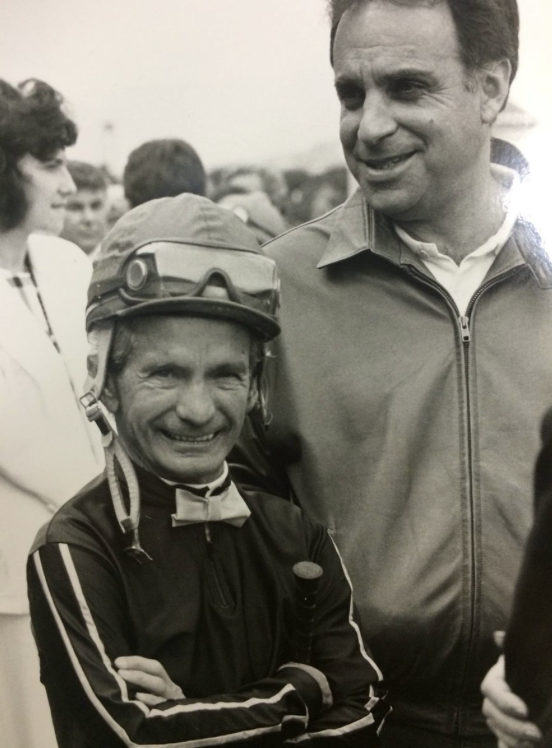 USASteeplechase's tweet photo. Which horses come to mind when you see these two legends of the sport? 🧐

#BillShoemaker and trainer #BobbyFrankel 🇺🇸 https://t.co/MTuT8EKsbB