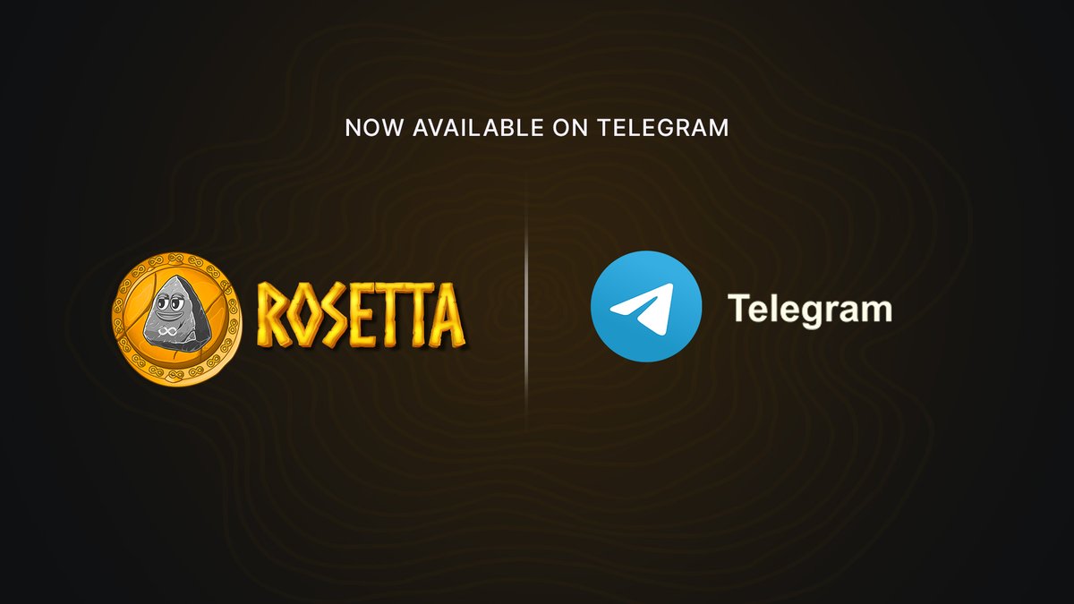 Now available on telegram ! 🎉 Telegram: t.me/RosettaICP ✅ Discord: In progress 🛠️