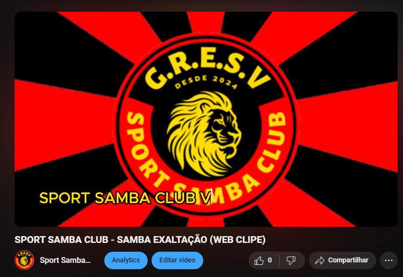 SportSambaClub's tweet photo. Sport Samba Club apresenta aos amigos sambistas o nosso samba-exaltação, que marca o lançamento do nosso canal do Youtube! Inscreva-se no canal:

https://t.co/W0BQFlUv2n https://t.co/wOdiqUQdyx