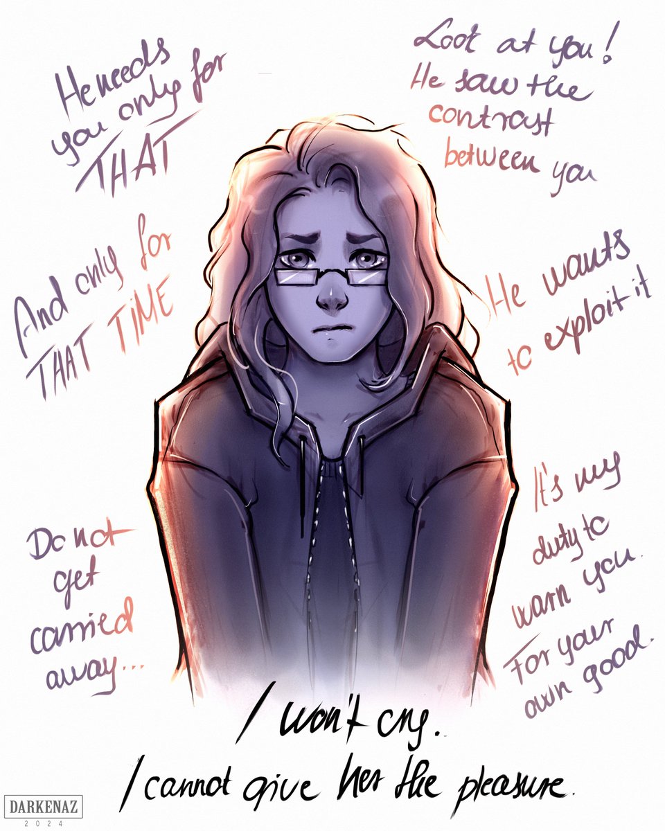 After her first meeting with Devin, her mother tries to warn Talia - but not in the right way... (~ Chapter 17) #characterart #tapas #novel #psychological #emotional #thriller #depression #dark