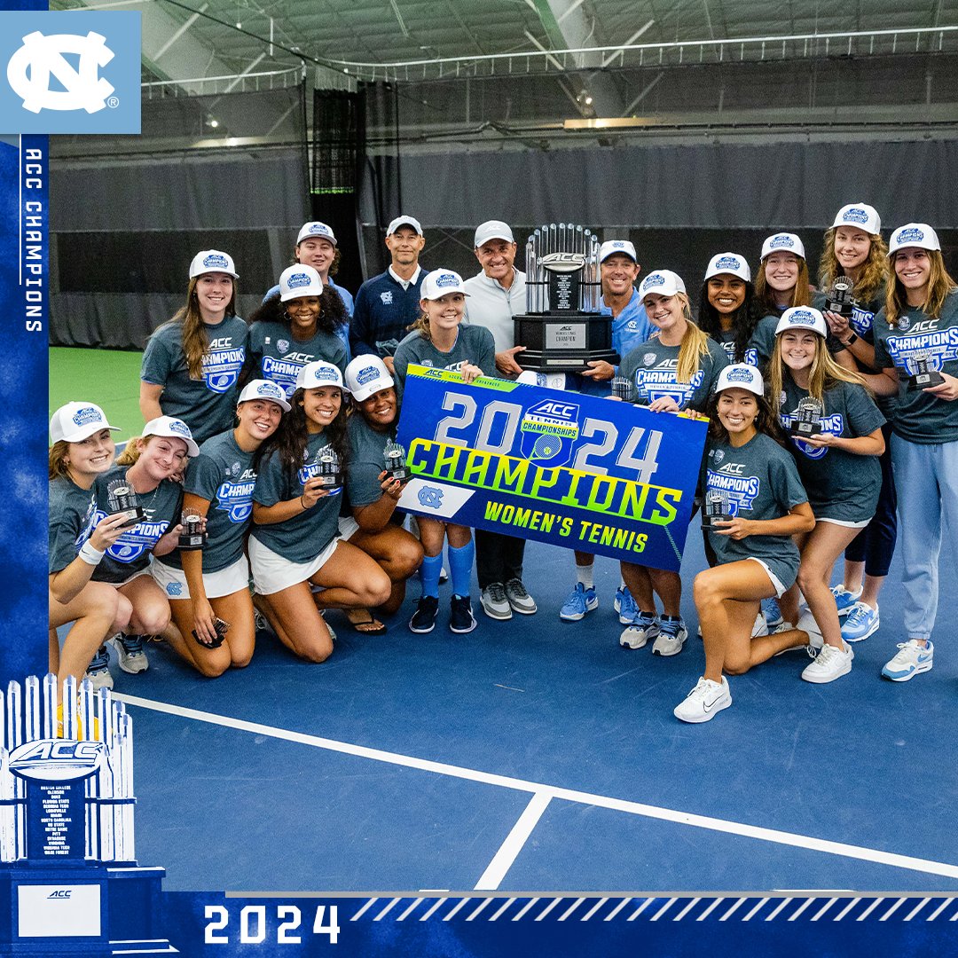 ACC CHAMPIONS 🏆 @UNC_wtennis secures its 𝟏𝟐𝐭𝐡 ACC Title!