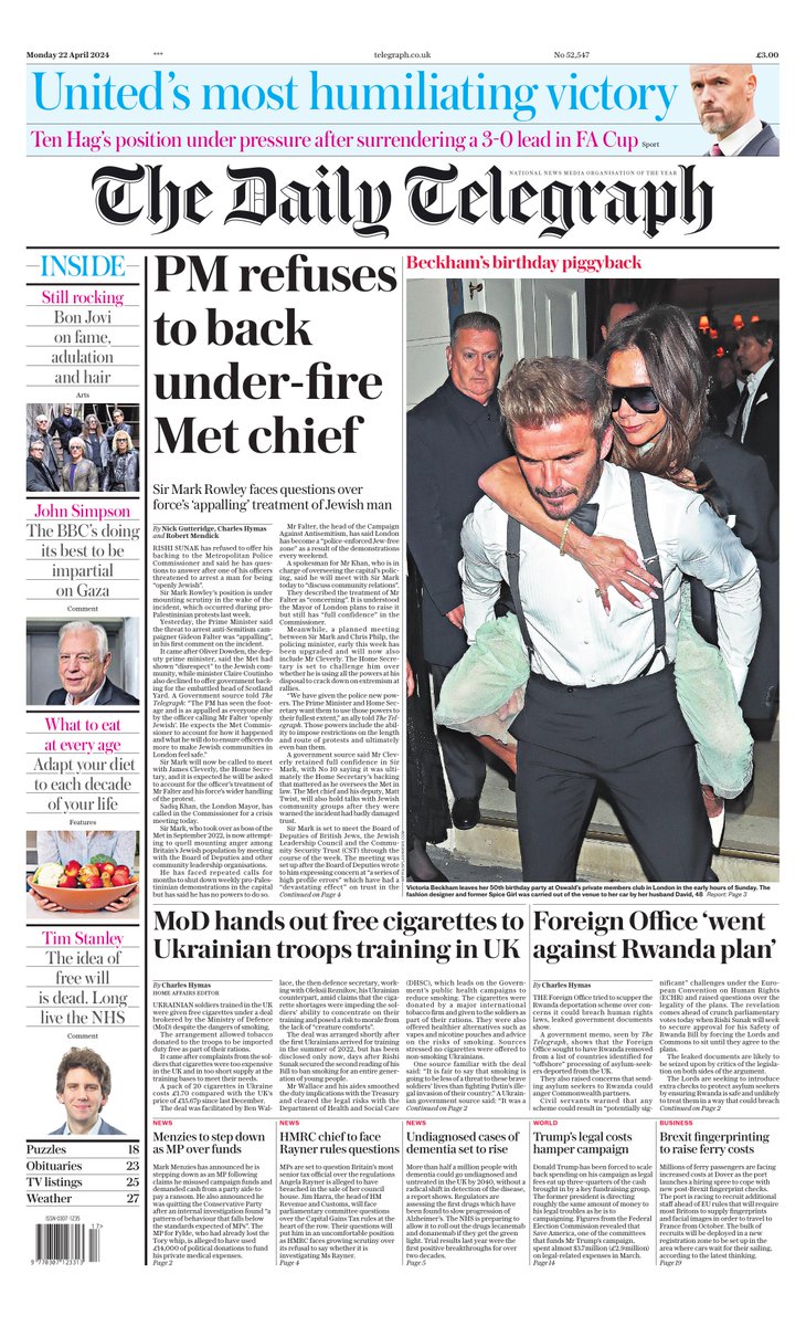 The Telegraph tweet media