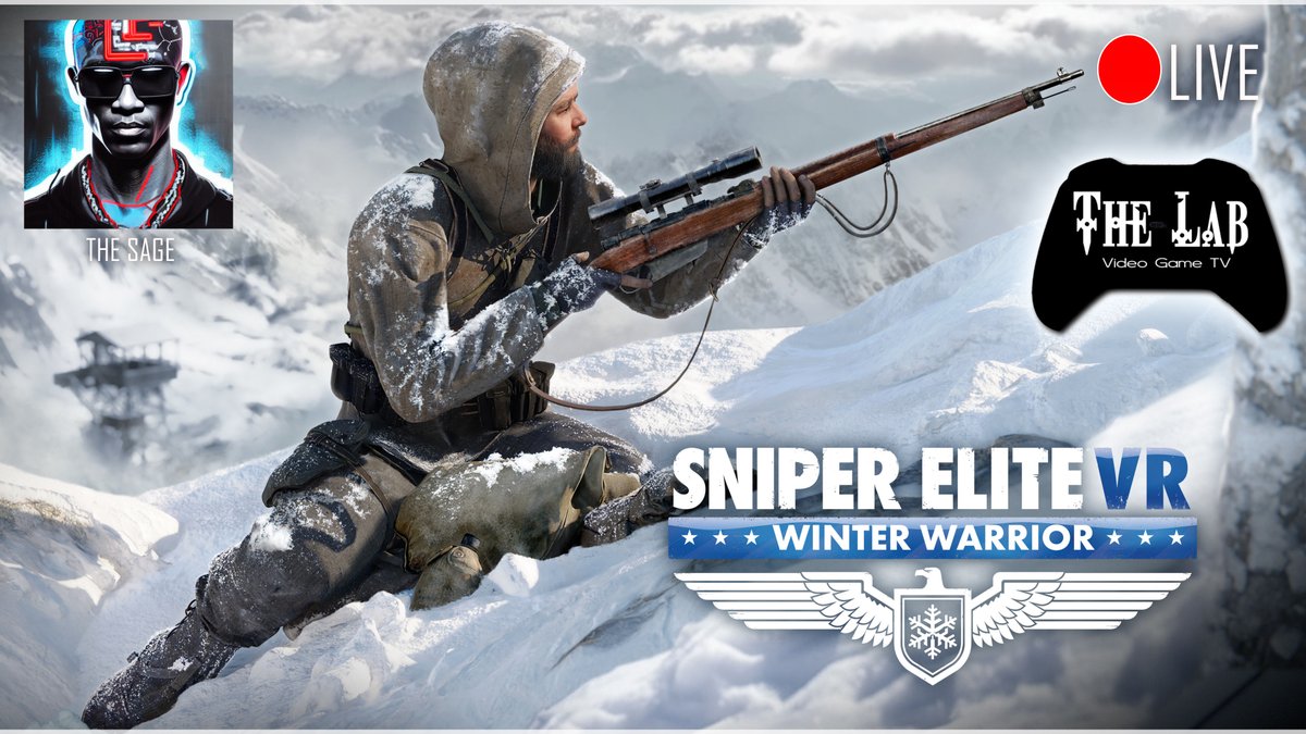 Now Streaming: Sniper Elite VR: Winter Warrior
By @Rebellion and @justaddwaterdev 
thelabvideogametv.com
Our Game Is Never Over!
youtube.com/live/UbHygjQnJ…
#sniperelitevrwinterwarrior #vrstreams #thelabvideogametv