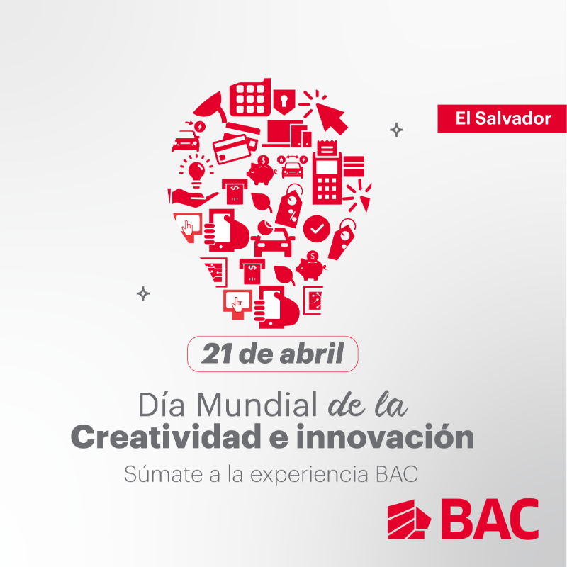 En este Día Mundial de la Creatividad e Innovación recordamos a nuestros clientes que estamos comprometidos con brindar la mejor experiencia a través de nuestros servicios y productos, ofreciendo las mejores y más innovadoras soluciones para hacer + fácil tu vida.🙌⚡ #BACInnova