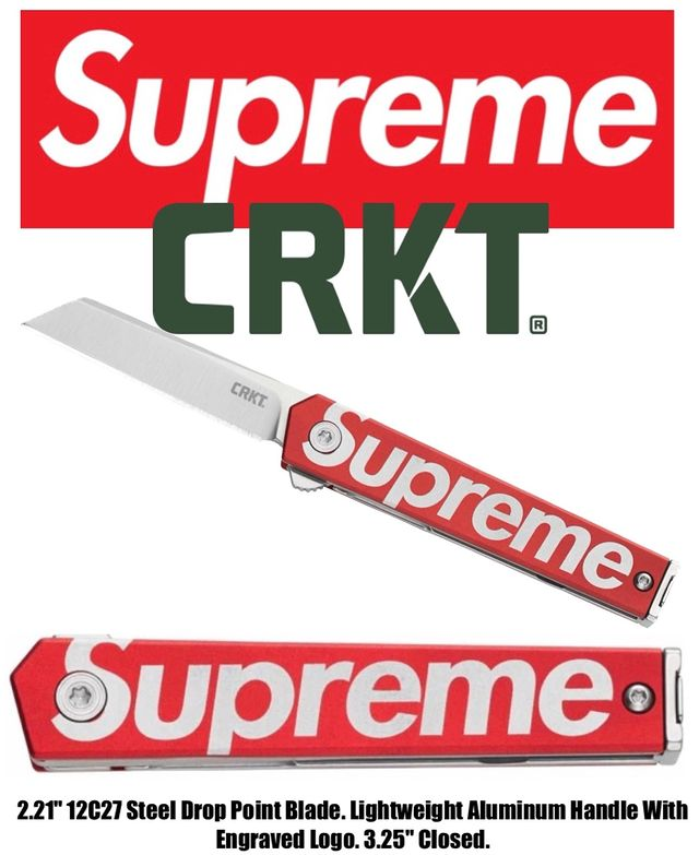 Supreme 2024 S/S week 11に、CRKT CEO Microflipper Pocket Knifeが、4/27 11:00~発売予定！ >> fullress.com/supreme-2024-s…