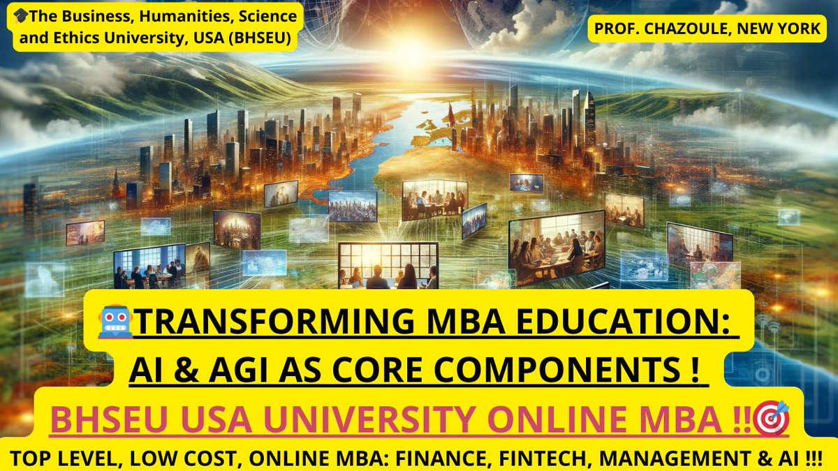 REGISTER NOW !!! FOR THE SEPTEMBER SESSION 2024 BHSEU USA ONLINE MBA !!!
YOUR GATEWAY TO BUSINESS IN THE USA
Contact info :
SMS WhatsApp: +1 504 444 1235
Linkedin : Prof. Olivier Chazoule de Brivezac, MBA, LLM
W: usahumanities.university