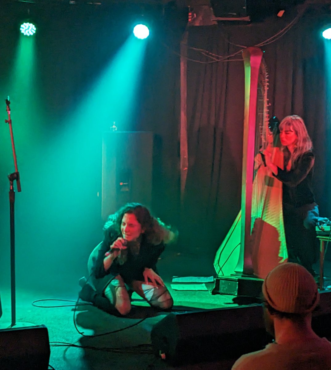 Nadah El Shazly from Cairo was stunning April 4 at @themptybottle. Highlights included an arresting a cappella number and the final song, which included an intro about Gaza. She advocated for Palestinian rights, calling the song a lullaby in the midst of violence. Powerful.