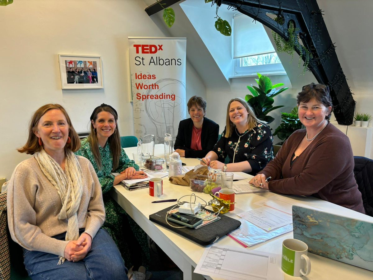 Some of our lovely organisers gathered last week for speaker auditions for #TEDxStAlbans2024. They were all so impressed by all these applicants and can't wait for our 2024 event. 💡🙌 ➡️ Stay posted for more updates and the final speaker lineup for TEDx St Albans 2024! 👀 🎙️