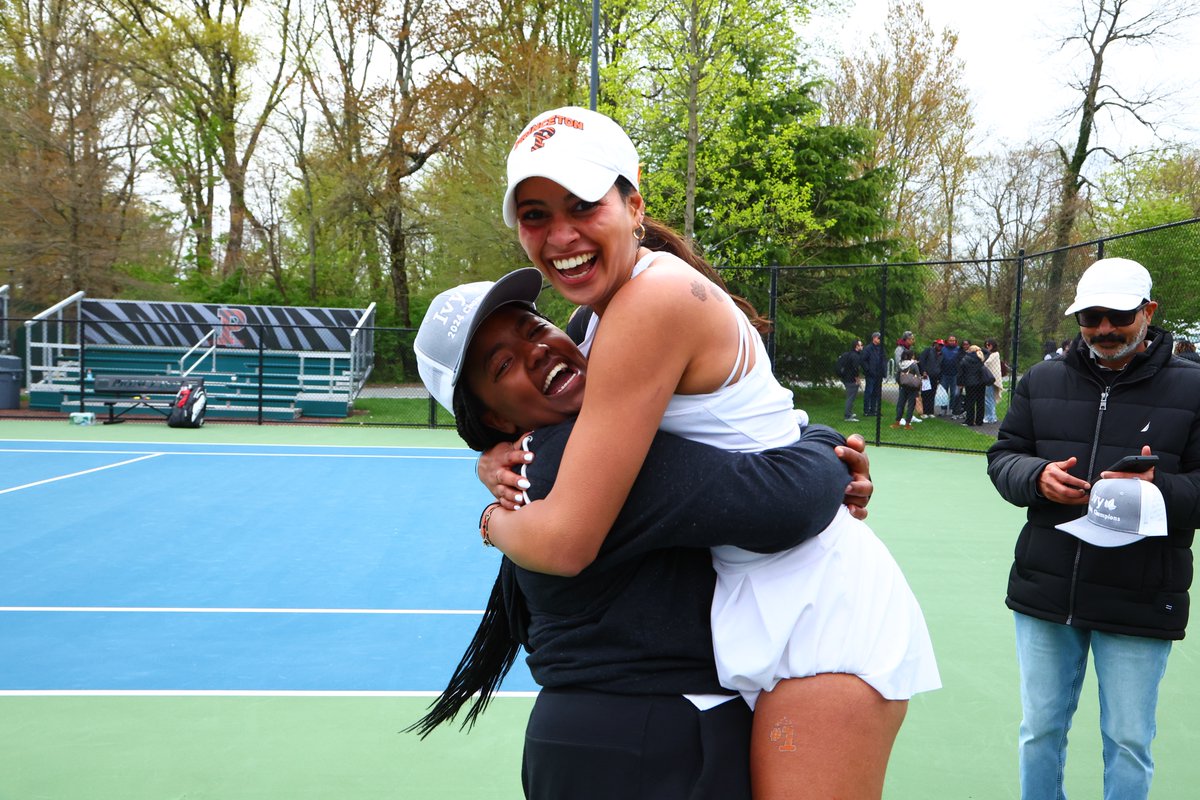 Down to the wire. An incredible afternoon of tennis saw the Tigers outlast Harvard, 4-3, to win a fifth-consecutive Ivy title!