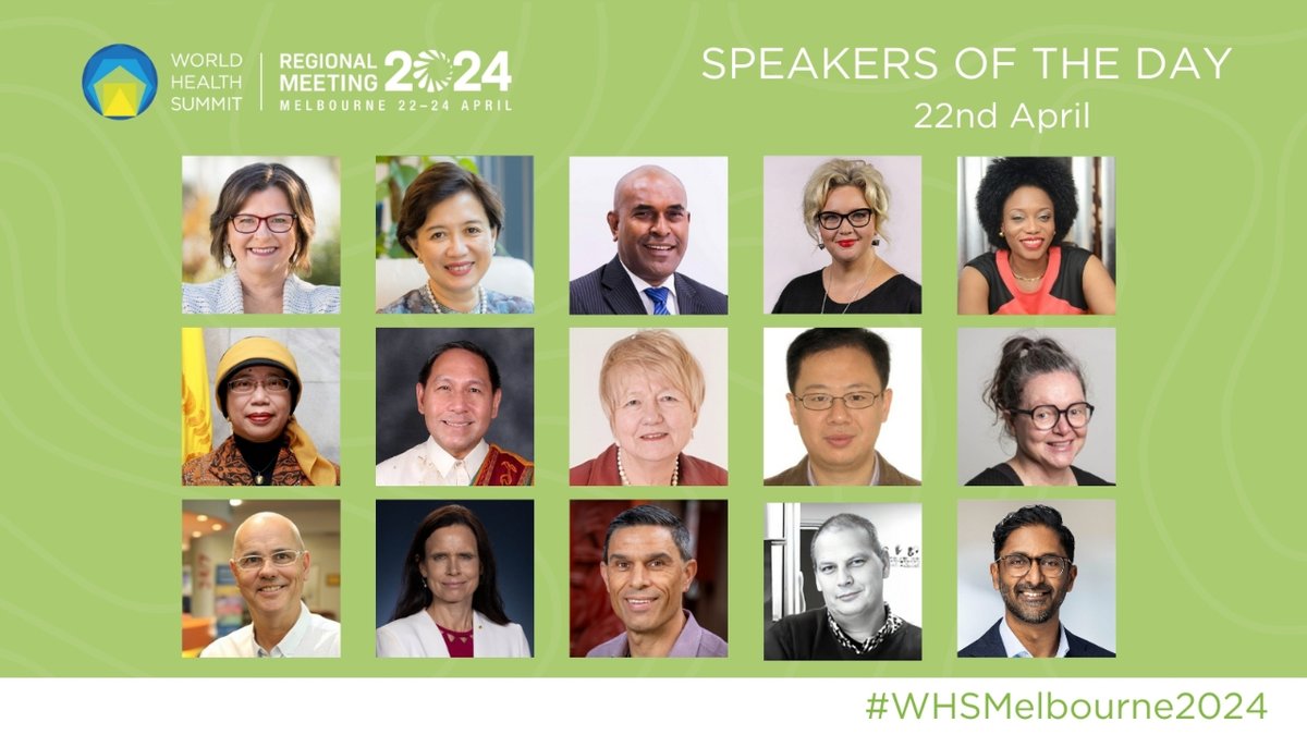 📢Meet #WHSMelbourne2024 Speakers of Day One 🔹View all 150+ speakers and read their bios here: whsmelbourne2024.com/invited-speake… 🔹All info: whsmelbourne2024.com