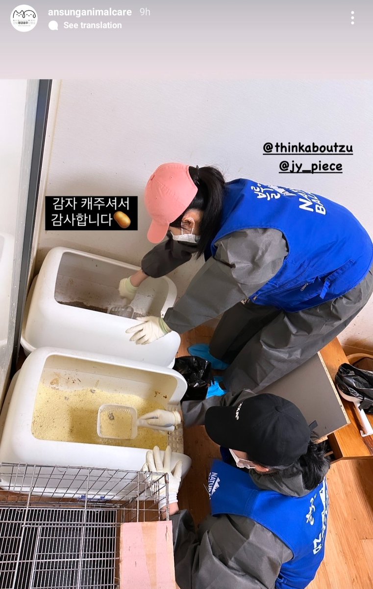 Jeongyeon at Ansung Animal Shelter