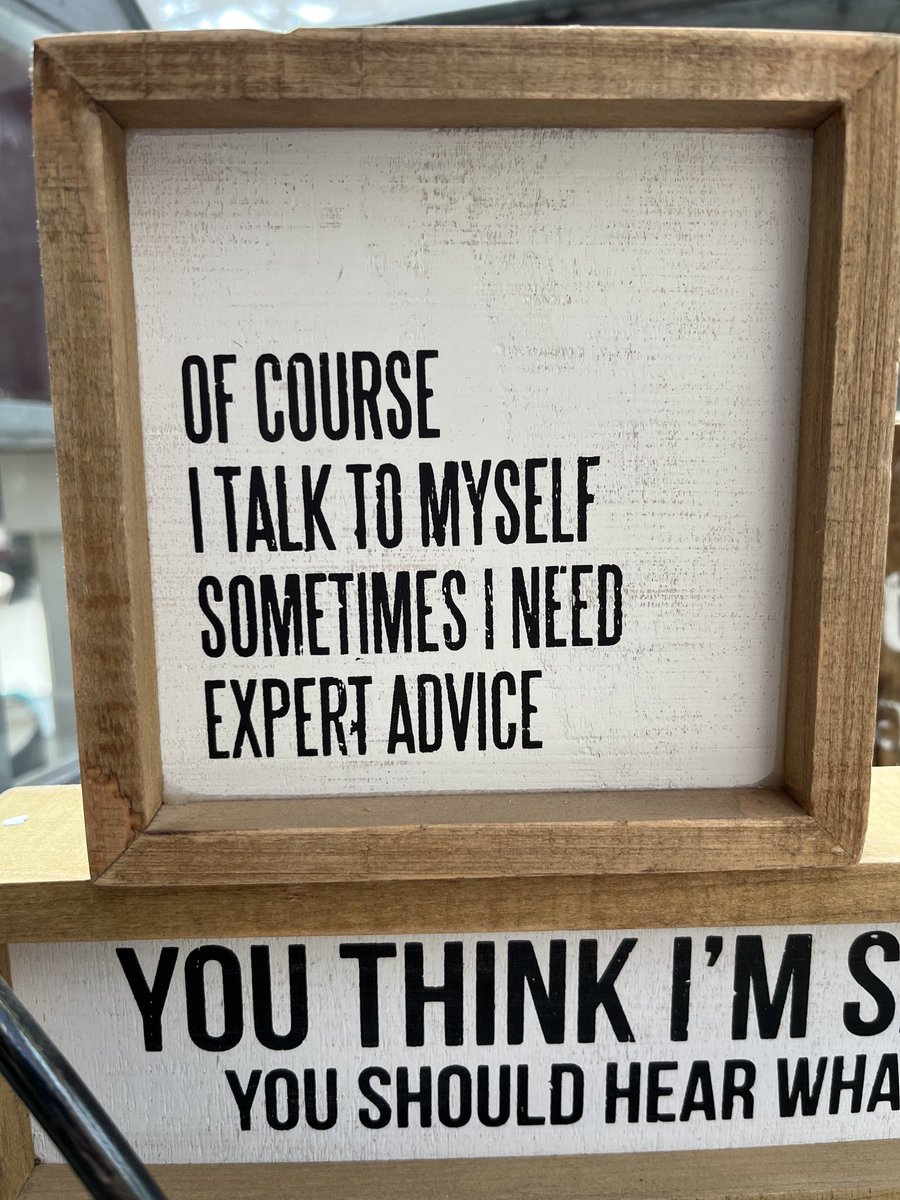 Garden centres often have the funniest and snappiest pieces for the wall or desk. I saw this one and thought it might bring a smile to your face.