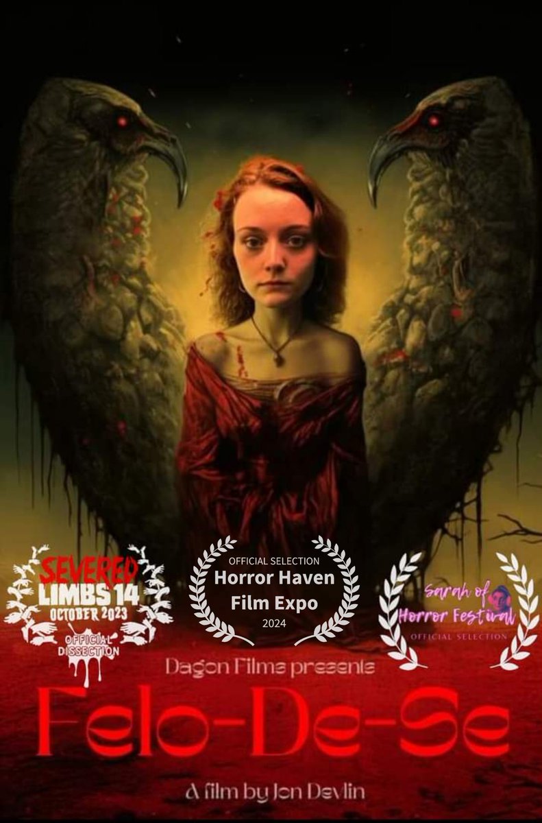 My short film, Felo-De-Se, is an Official Selection and now streaming as part of the #HorrorHavenFilmExpo . Viewer discretion advised.  mtsn.watch/horror-haven-f…

#DagonFilms #FeloDeSe #Horror #HorrorMovies #IndieHorror #IndieFilm #IndependentFilm