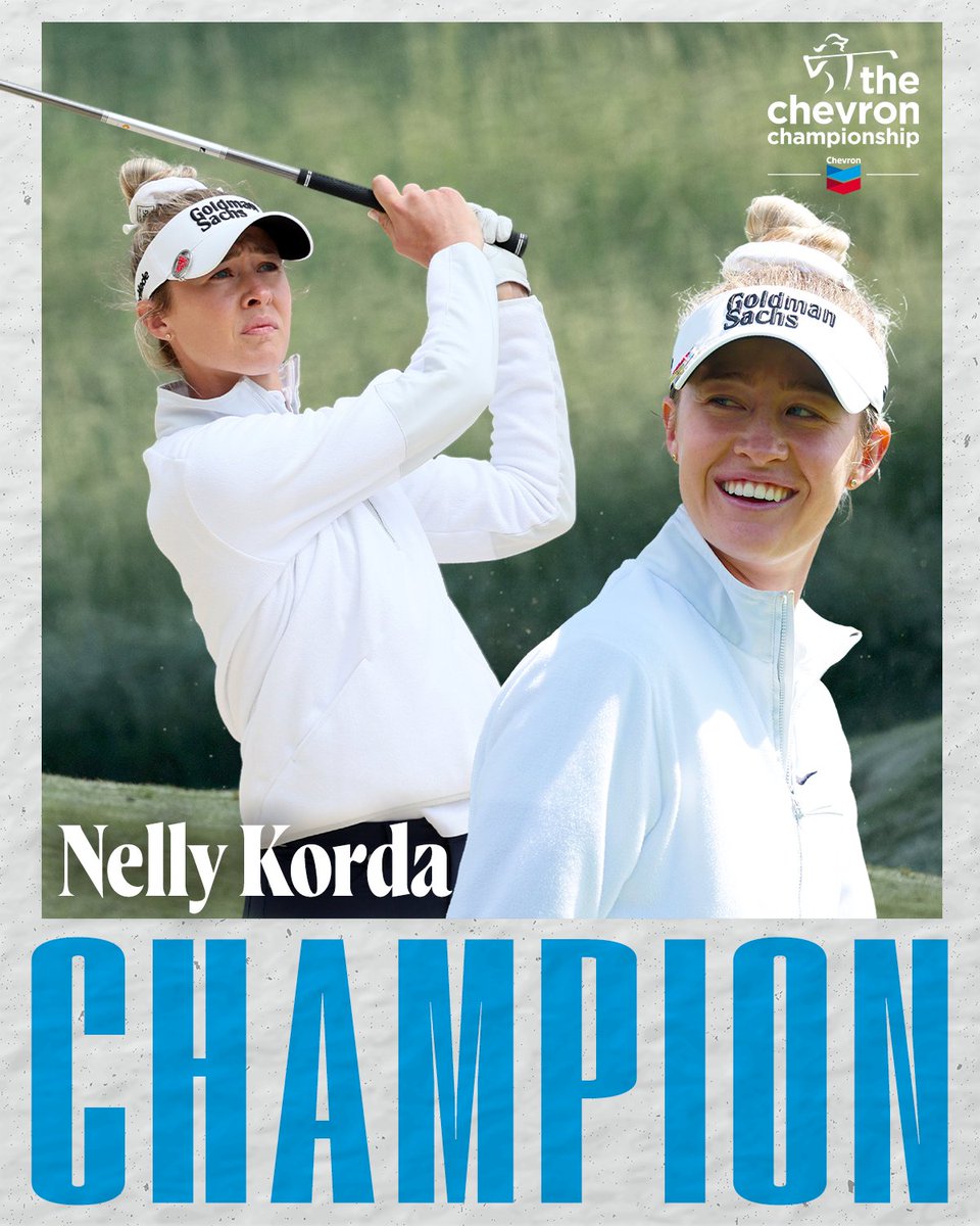 History in Houston 🏆 Nelly Korda claims her second major title at the 2024 Chevron Championship!