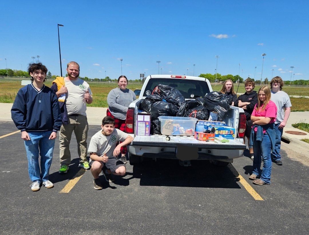 The 2024 Earth Day Clean-up was a success! A few of the students who helped left before the picture, but we had 12 total people show up. We were able to collect 14 bags of trash! Please help keep our school grounds and environmental lab clean in the future. #ColtStrong
