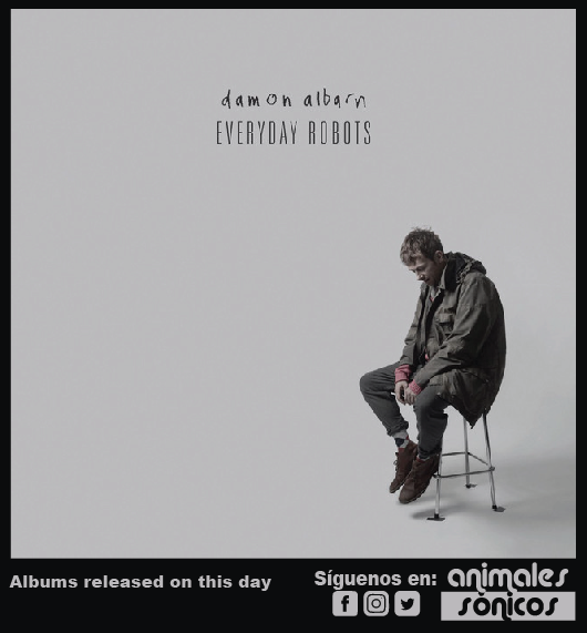 'Everyday Robots', primer álbum en solitario de Damon Albarn, fue editado el 25 de abril de 2014. #music #artpop #triphop #experimentalrock #folktronica