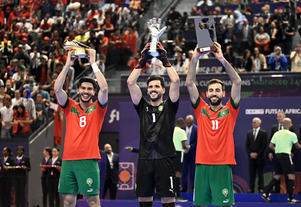 It was a clean sweep for the Moroccans tonight. 👏🇲🇦 #AFCONFutsal2024