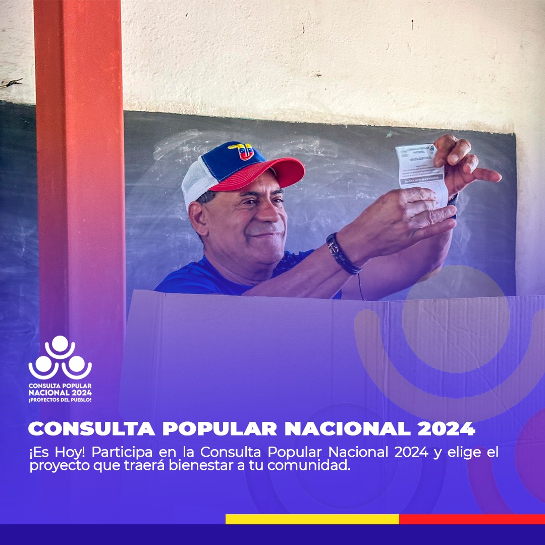 UnipsoFEmprende's tweet photo. Este domingo 21 de abril se lleva a cabo la Consulta Popular Nacional 2024 en todo el país, un proceso para elegir proyectos que mejoren la vida en las comunidades.
@GPintoVzla
#SucreEnConsultaVictoriosa https://t.co/0SianCkKTJ