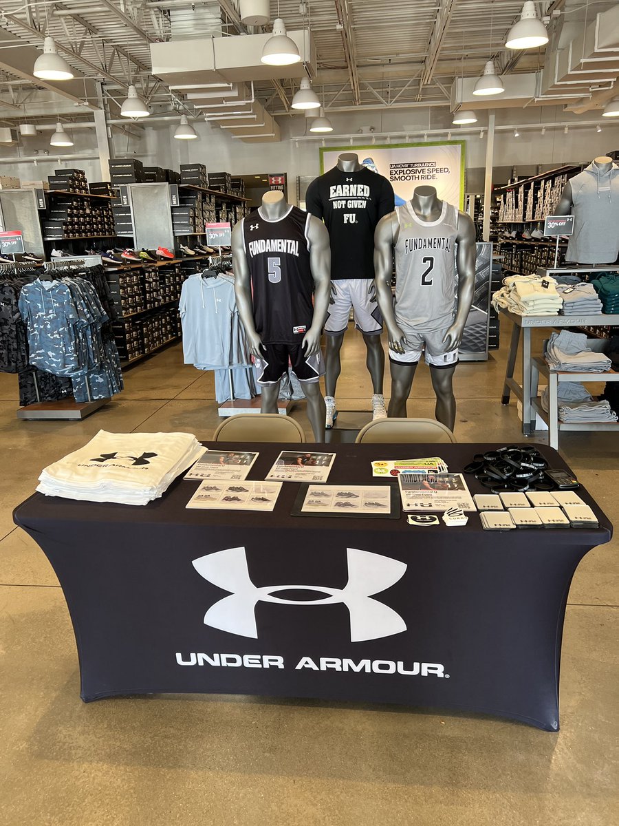Fundamental U VIP Day @ Under Armour Factory House in Pleasant Prairie Premium Outlets. ⏰- 5:30 to 8:00 PM Don’t meet us here beat us here!