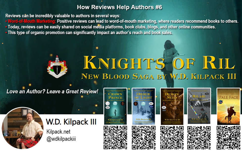 Such great support! But reviews are ESSENTIAL! Here's how! Tap here! tinyurl.com/3banaxez 

#author #authorscommunity #bookishlife #bookreviews #bookworms #fantasy #fiction #kilpack #readers #readersareleaders #readersgonnaread #WritingCommunity #iartg #ian1 #writerslift