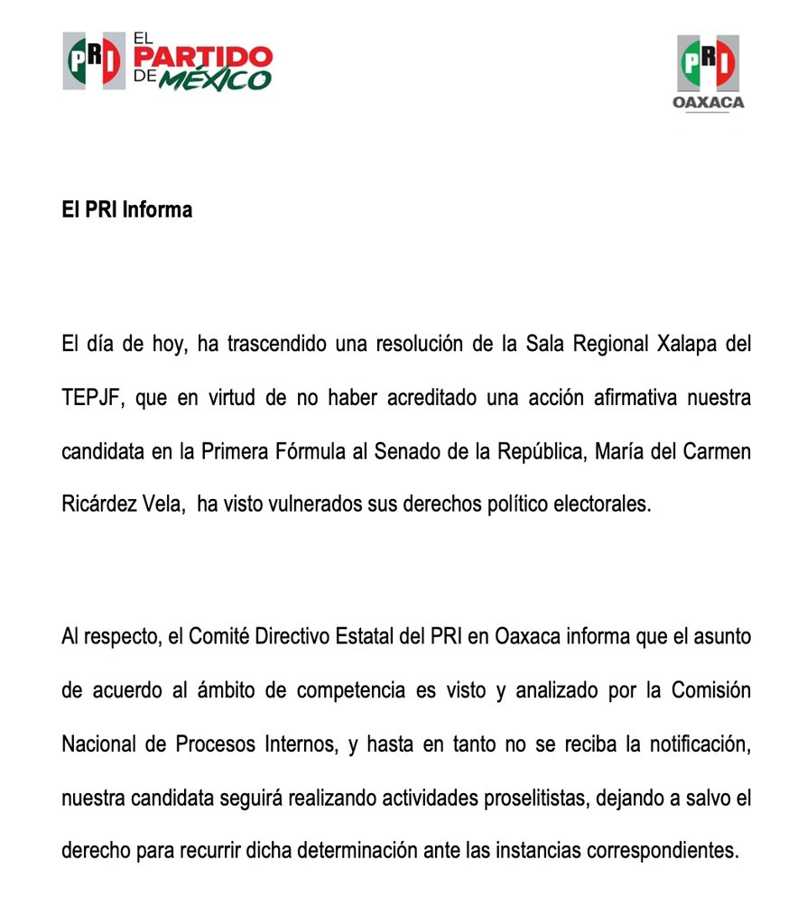 PRIOaxaca_'s tweet photo. #PRIInforma https://t.co/SuPxhqOvDI
