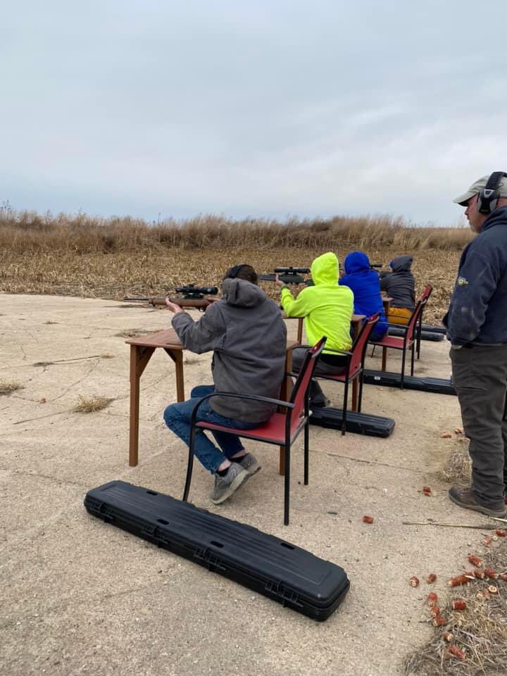 First outside 4H shooting sports club practice of the year was a busy one. 

Muzzleloader, archery, trap, and 22. I never get a chance to see it all coaching 22. 

Probably one of the biggest clubs in the state of Iowa with 35 kids and growing. Not in this picture, but I have