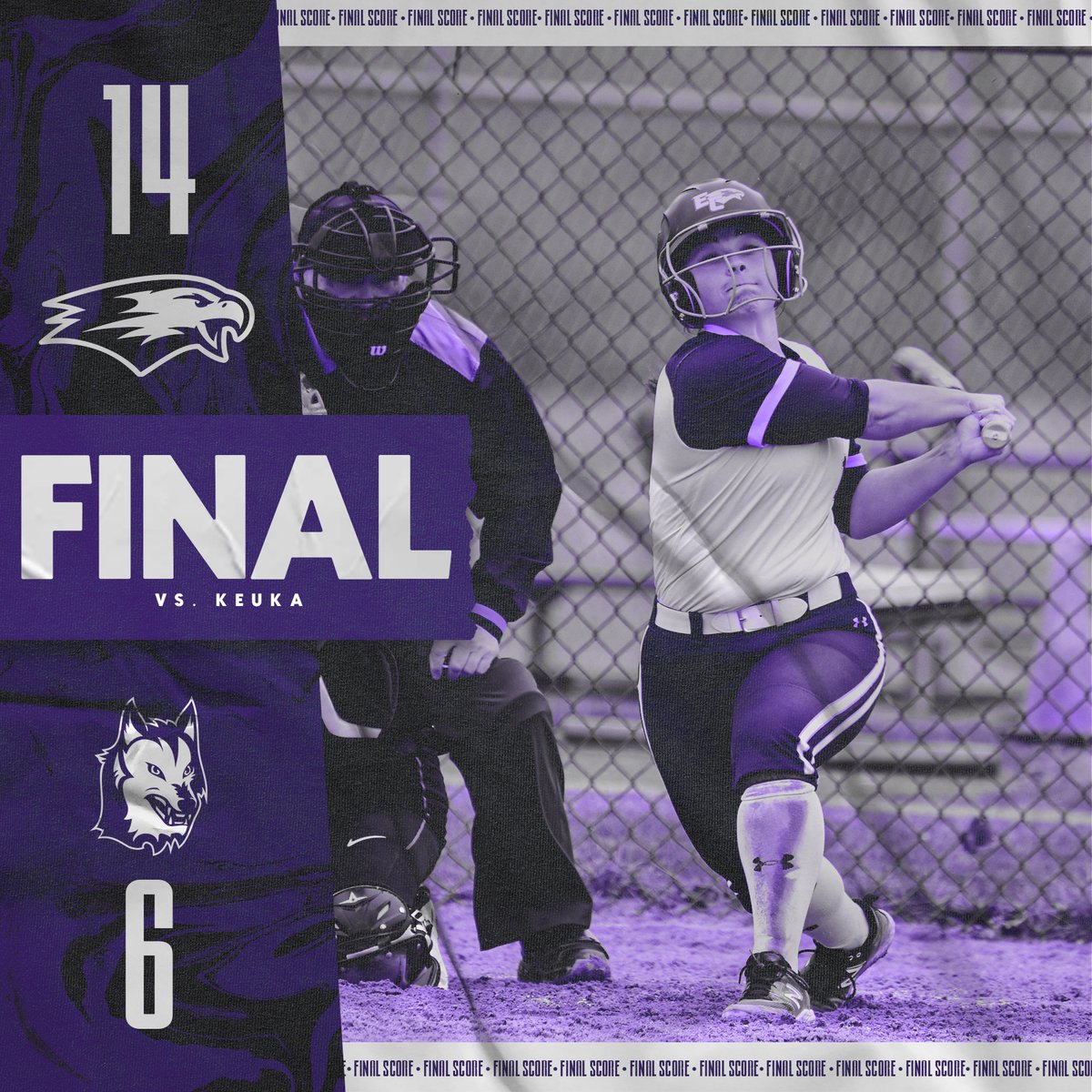 FINAL | @ElmiraCollegeSB sweeps Keuka!

The Purple & Gold came back from a 6-2 deficit in the bottom of the seventh inning, walking off on a Jocelyn Jean three-run double! EC then took care of business in the second game in five innings!

#TogetherWeFly #FightOn4EC #ElmiraProud