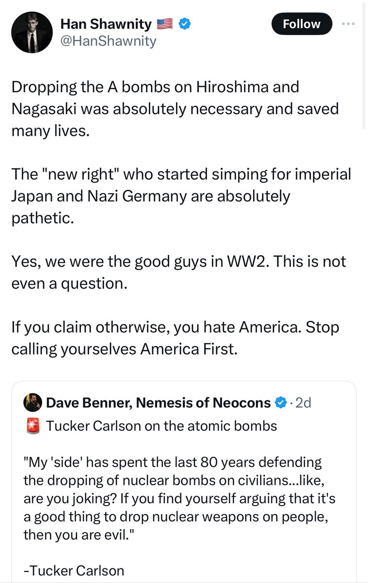 According to Jeremy Boeing and other neo-cons (who likely work for other countries), you “hate America” is you: • Don’t blindly support the dropping of bombs on civilians • Raise any questions about 9/11 • Don’t believe in the moon landing What ARE we allowed to question?