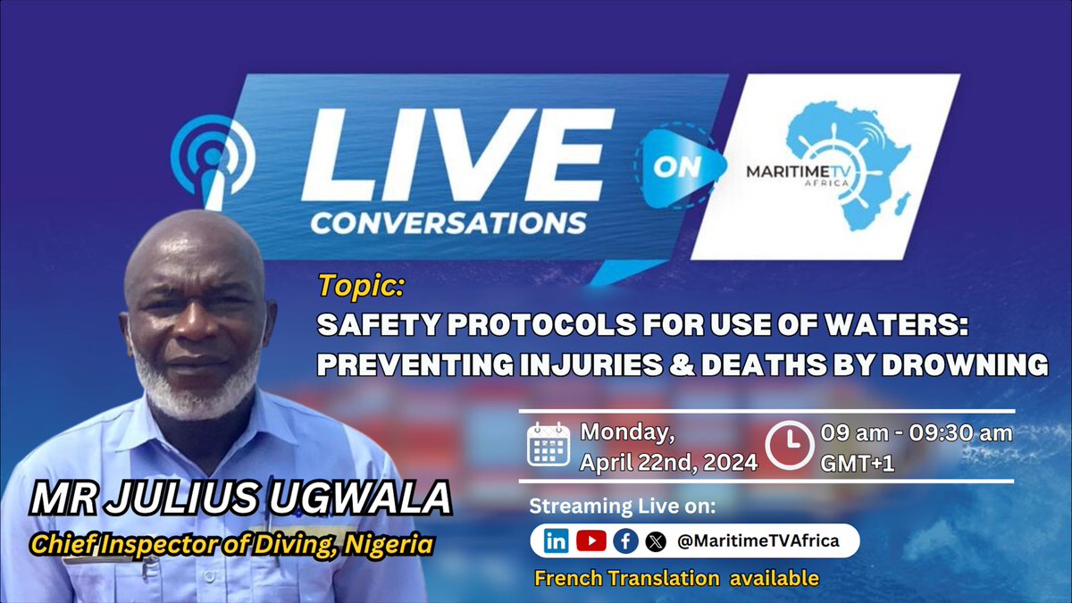 The World Health Organization (WHO)says Nigeria ranks 107th in the world for frequency of drowning incidents. I
There were 6,584 deaths from drowning in 2020. Join us on Monday, April 22nd, 2024 at 9am GMT +1  YouTube: t.ly/pNgIo
LinkedIn: t.ly/PK89d