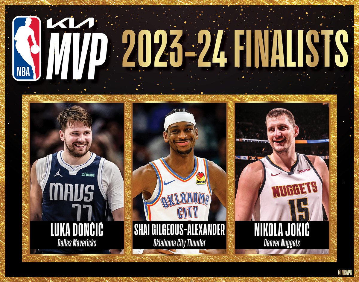 The 2023-24 Kia NBA Most Valuable Player finalists