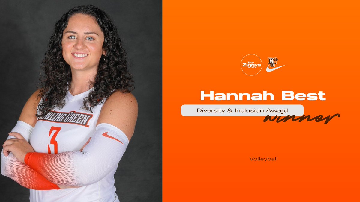 This year's Diversity and Inclusion Award winner is Hannah Best of @BGSUVolleyball