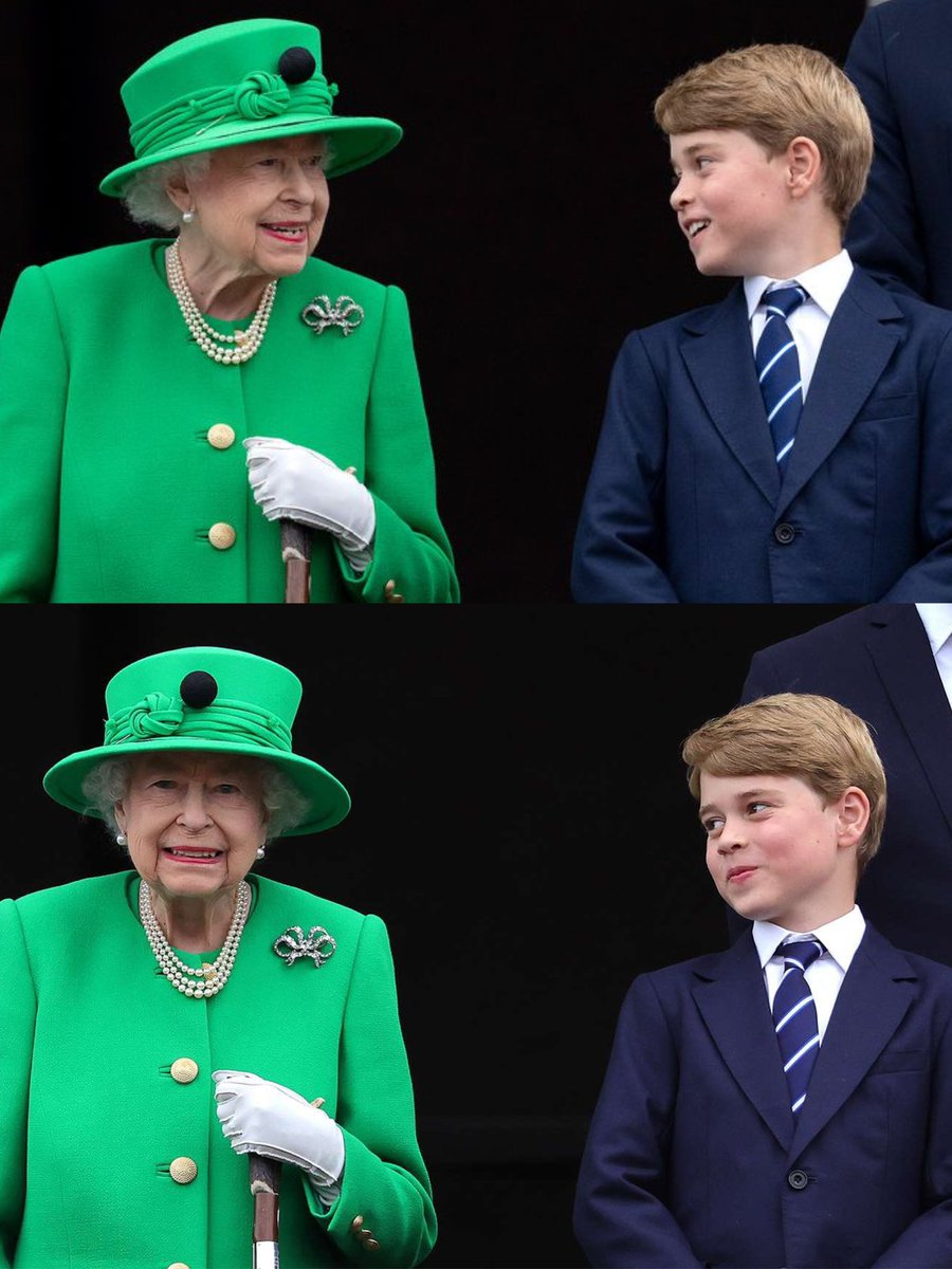 The way Prince George looked at his  Gan-Gan ❤️👑

#QueenElizabeth #QueenElizabethII