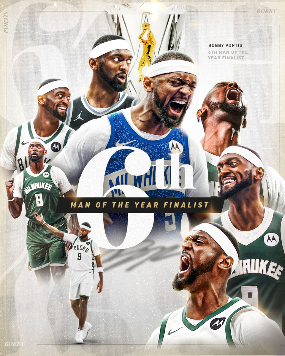 Bucks's tweet photo. Congrats to Big Bob on being a 6MOTY finalist! https://t.co/nNZKI8tSF4