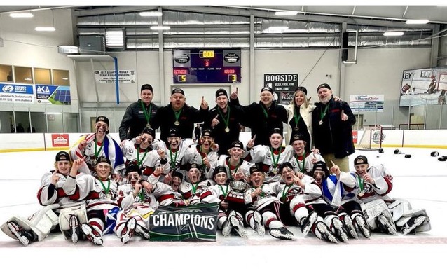nlaaahl's tweet photo. NLAAAHL are proud to congratulate the 2024 Atlantic Champions U15AAA Eastern Hitman. What a great accomplishment to finish off the hockey season https://t.co/upk59yWKni