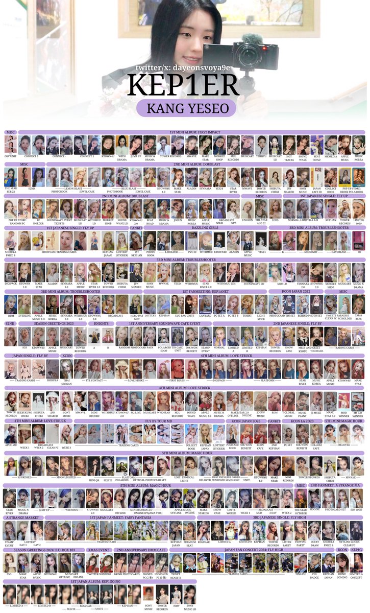 240422 kep1er complete collection update #HIYYIH #YOUNGEUN #YESEO